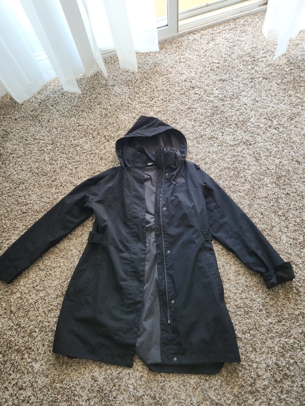 The North Face Black Women's Hooded Trench Coat